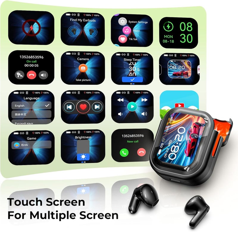Hyyeosd NE20 Translation Earbuds Real Time - 2025 New AI 135 Language Translator Earbuds, Audifonos Traductores Inglés Español, 4-in-2 Translating Device, Translate Ear Buds for Travel Learning - Image 2